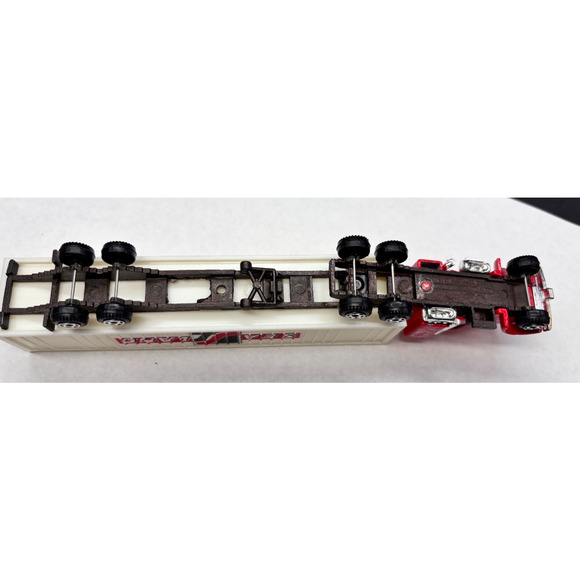 Vintage HO Scale 1/87 Die cast SEALAND SL Semi Truck, Red Tractor Trailer l - Picture 9 of 11